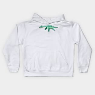 cartoon liopleurodon Kids Hoodie